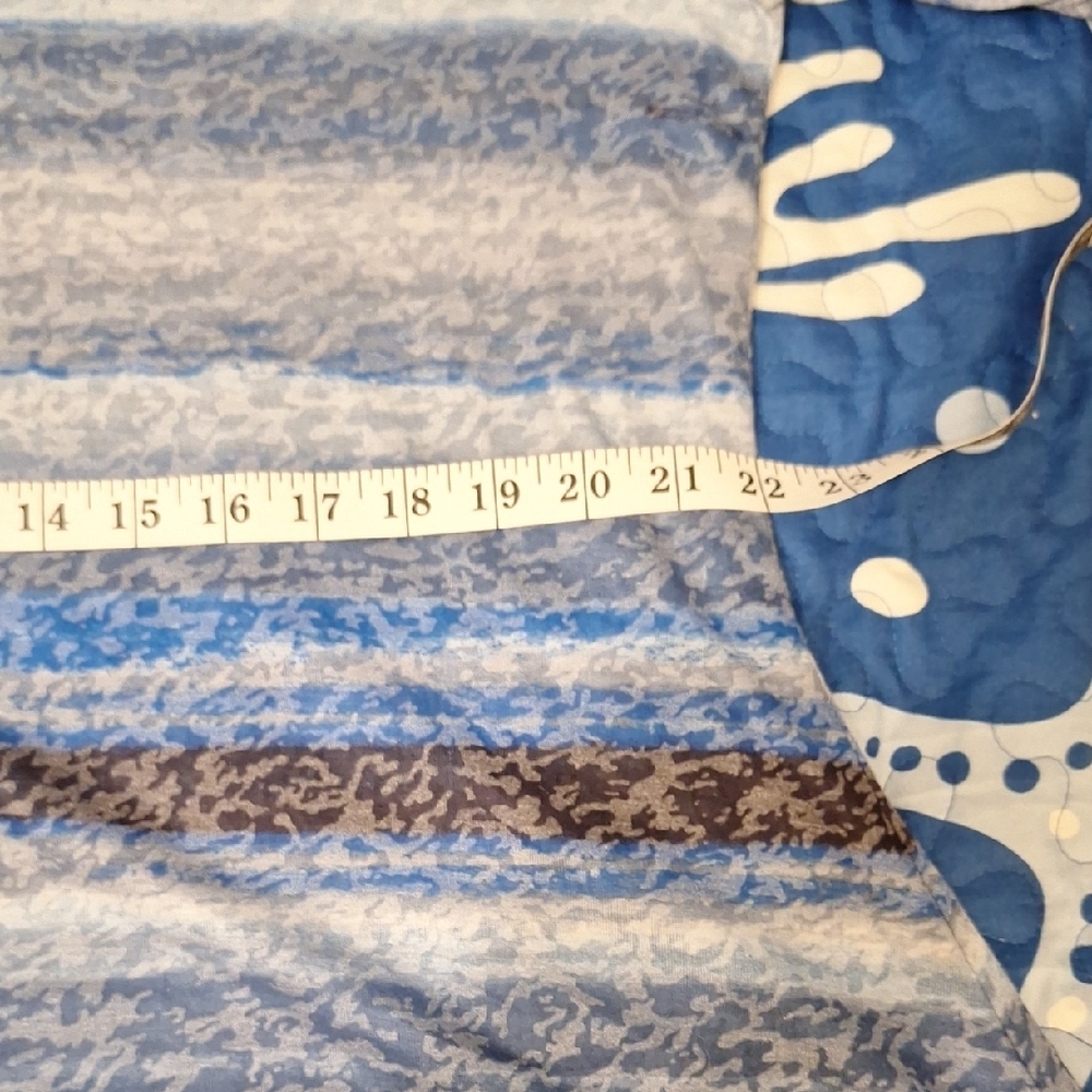 Ruby Rd. Blue and Gray Patterned Tunic - Picture 8 of 9
